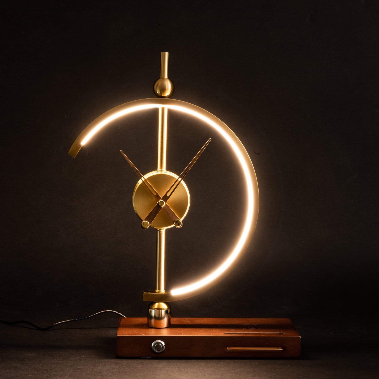 NagoyaLight - Modern LED Lamp with Wireless Charging Station & Clock-5