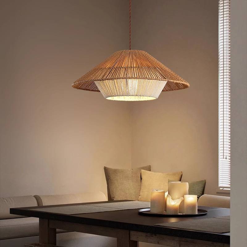 Lumiéra - Japandi Wicker Pendant Light