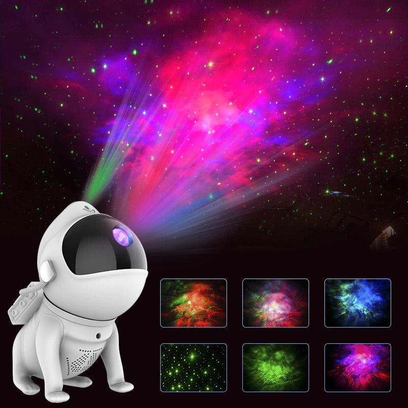 StarPup - Space Dog Projector Baby Lamp with Bluetooth & Remote