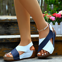 Blue and white