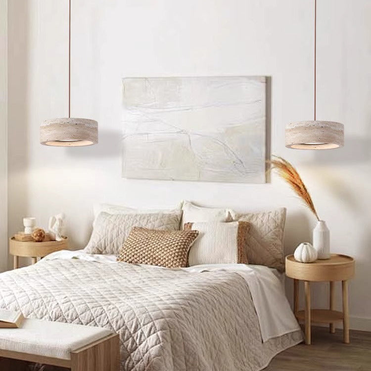 StoneGlow - Modern LED Pendant Light with Stone Design