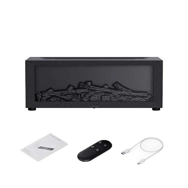 EmberAura – Stylish Flame Effect Diffuser & Ultrasonic Humidifier