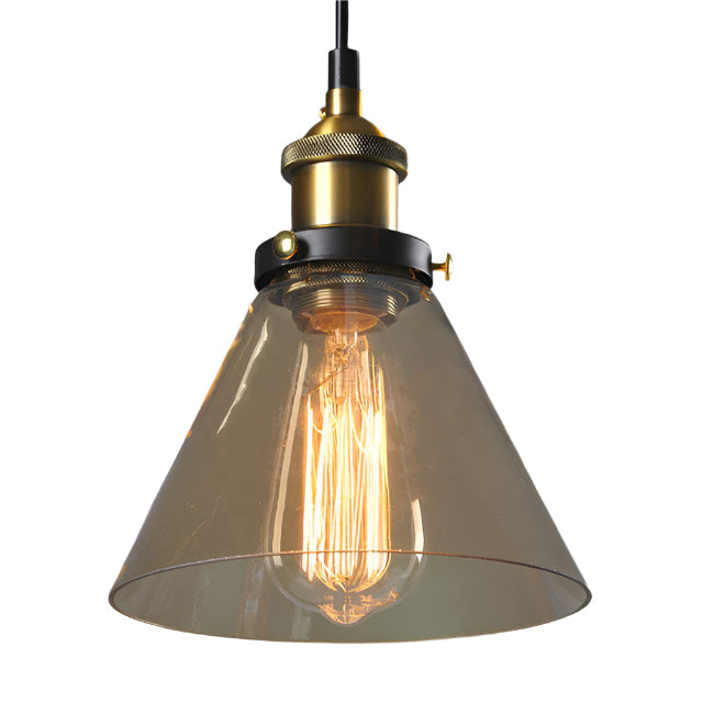 LuxGlow - Vintage-Inspired Glass Pendant Light