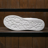 Women's White Faux-Leather Sneakers