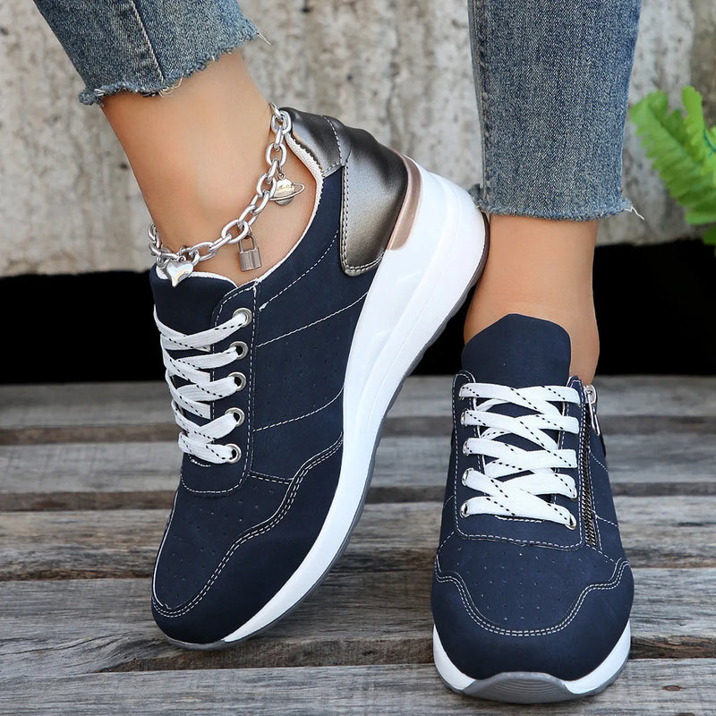 Ladies sports shoes with thick sole and comfortable design 3
