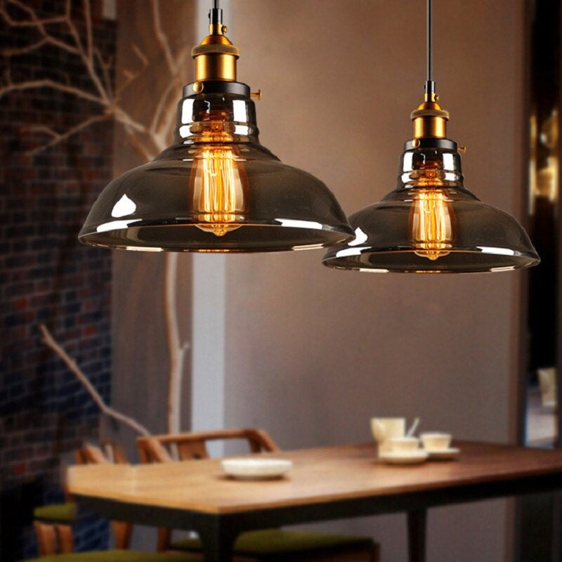 LuxGlow - Vintage-Inspired Glass Pendant Light