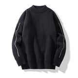 Arlo – Men’s Knitted Sweater with Stand-Up Collar
