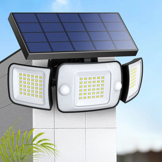 Intelamp - Solar Motion Sensor Lights with 3 Modes & 270° Wide Angle Illumination