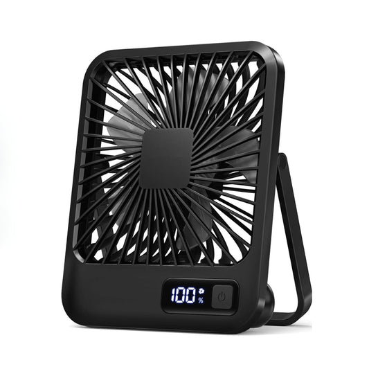 LumaCool – Compact 5-Speed USB Desk Fan with 180° Tilt & Foldable Design