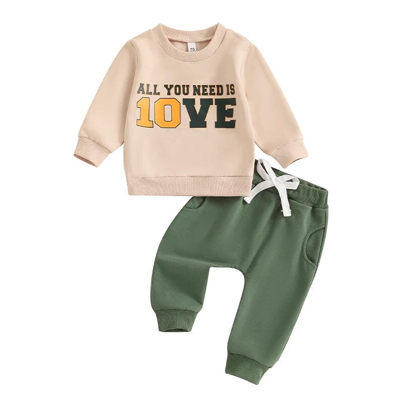 Adorable Love Long Sleeve Baby Set