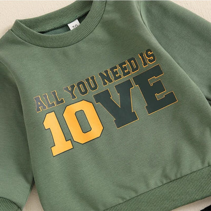 Adorable Love Long Sleeve Baby Set