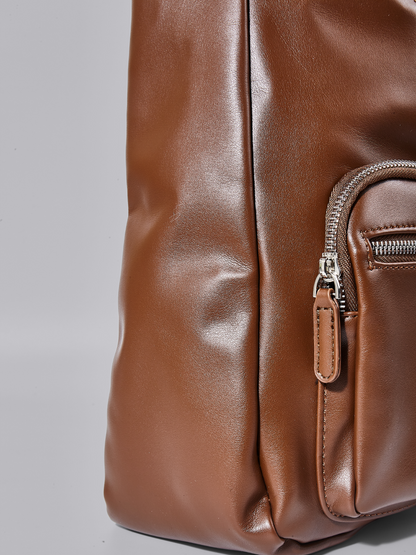 Vera – Vegan Leather Shoulder Bag with Dual Pockets