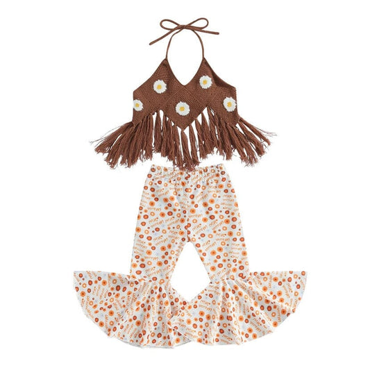 COZYBABY - Boho Chic Flared Baby Pants Set