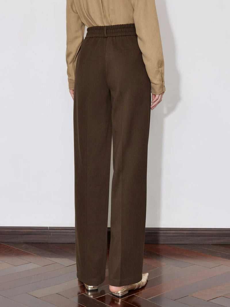 Lena – Women's Mid-Rise Wool Pants