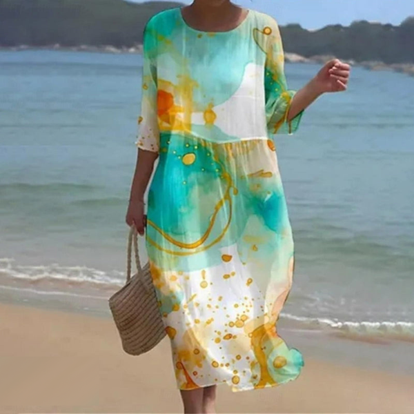 Luna – Flowing Women's Midi Dress