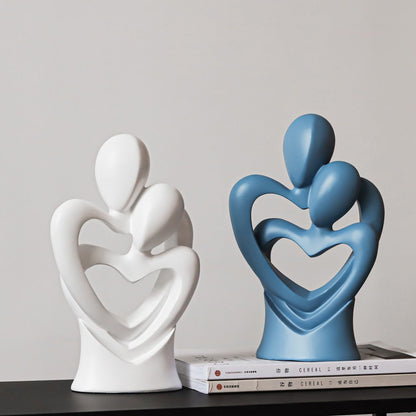 LoveriQ - Elegant Abstract Home Decor Sculpture in High-Quality Resin-6