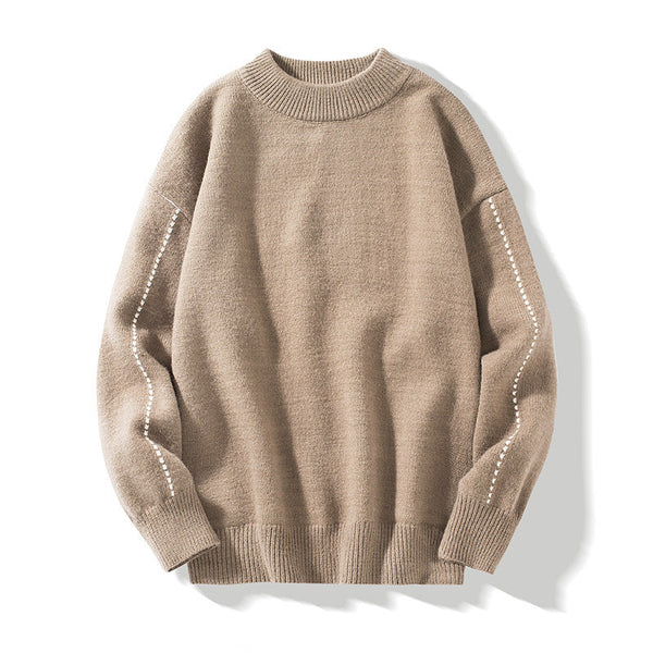 Arlo – Men’s Knitted Sweater with Stand-Up Collar
