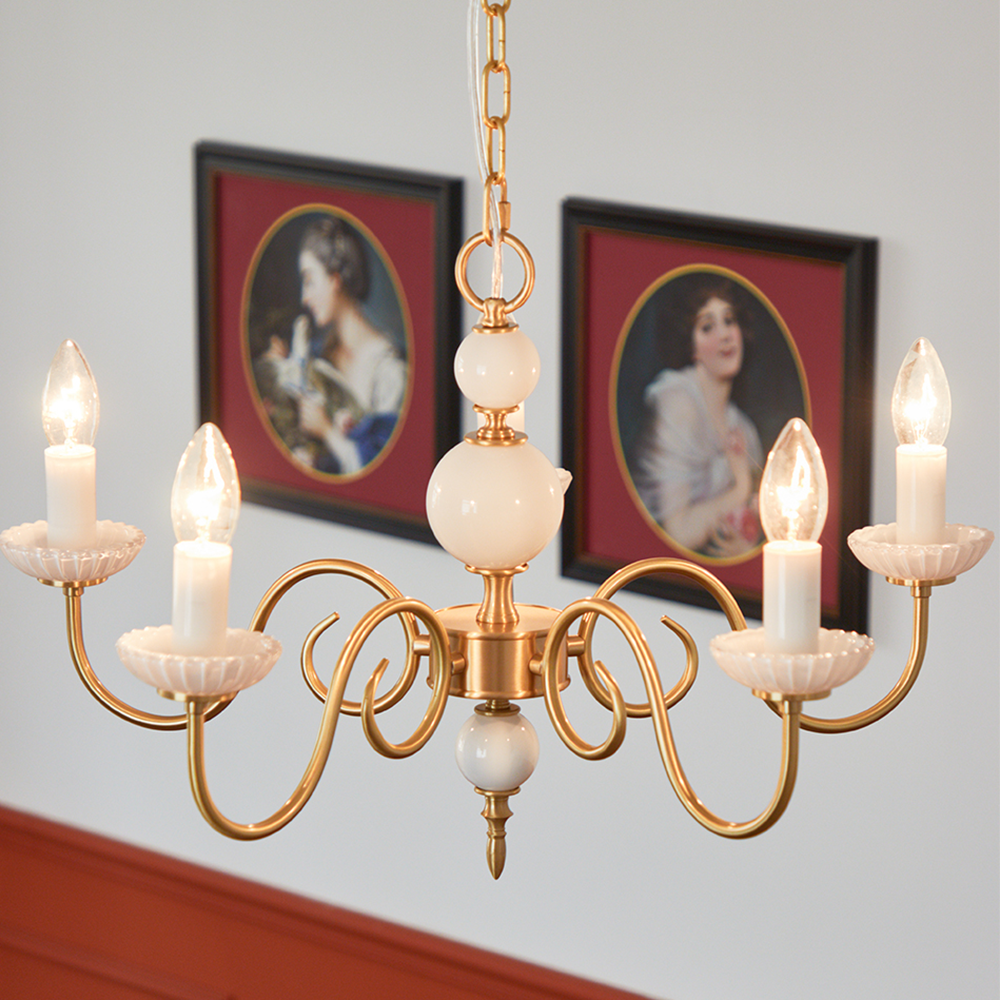 LumaChic - Retro Style Glass Chandelier