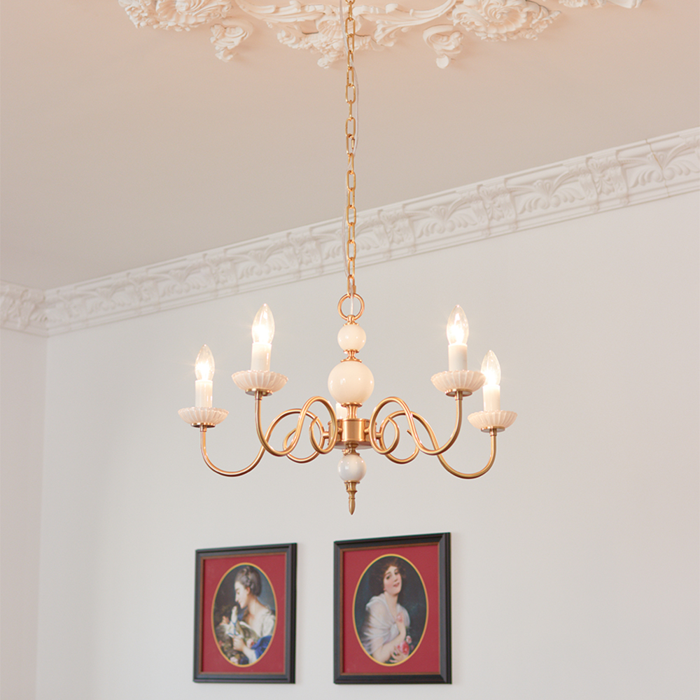 LumaChic - Retro Style Glass Chandelier