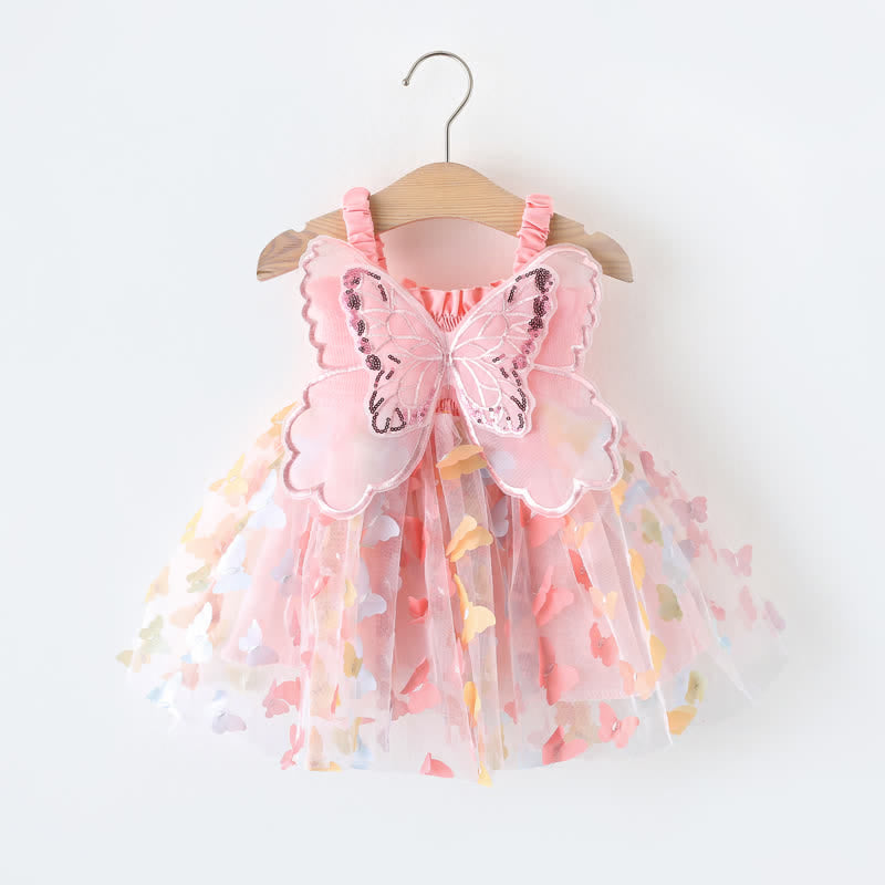 FlutterBloom - Butterfly Tulle Baby Dress