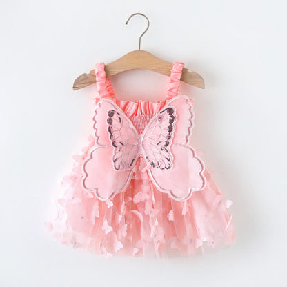 FlutterBloom - Butterfly Tulle Baby Dress