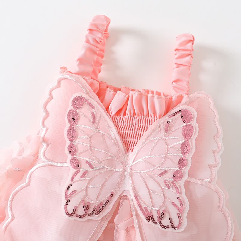 FlutterBloom - Butterfly Tulle Baby Dress