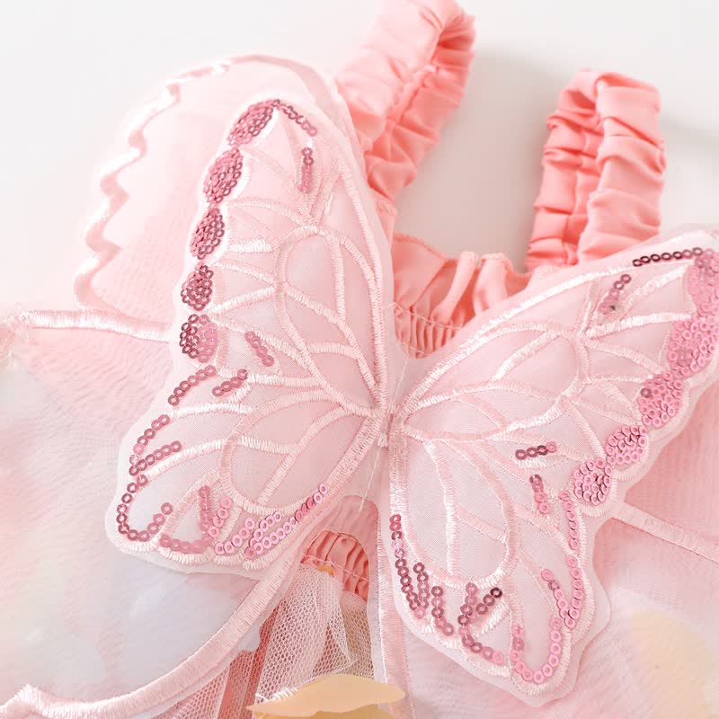 FlutterBloom - Butterfly Tulle Baby Dress