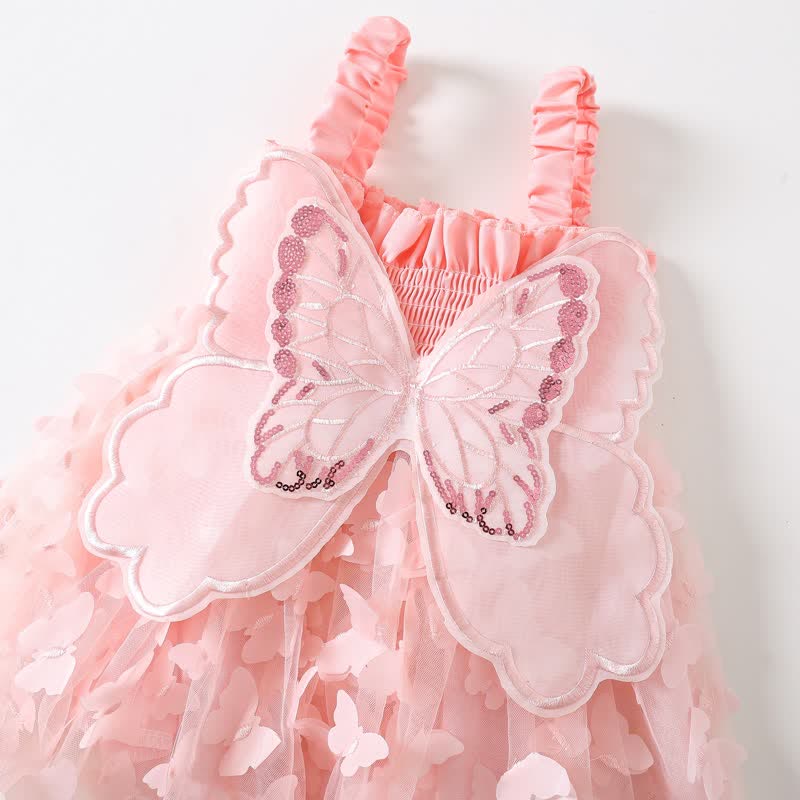 FlutterBloom - Butterfly Tulle Baby Dress