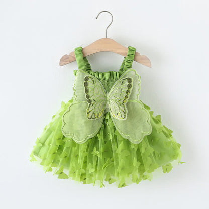 FlutterBloom - Butterfly Tulle Baby Dress