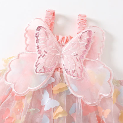 FlutterBloom - Butterfly Tulle Baby Dress