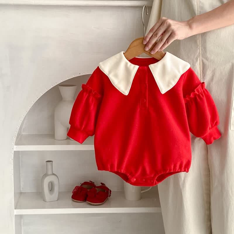 BUNNY CUDDLES - Red Rabbit Baby Bodysuit