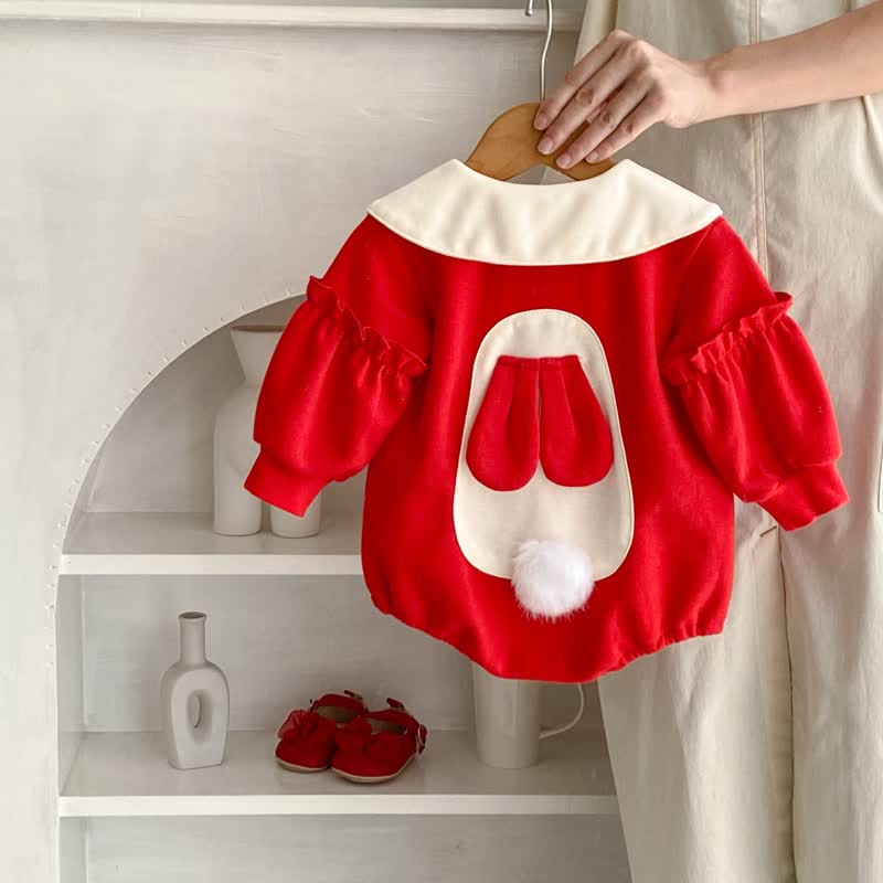 BUNNY CUDDLES - Red Rabbit Baby Bodysuit