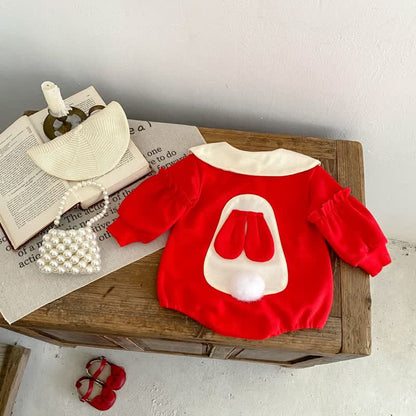 BUNNY CUDDLES - Red Rabbit Baby Bodysuit