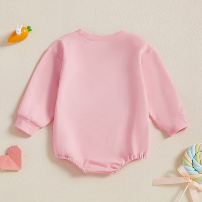 BunnyBloom - Adorable Pink Rabbit Baby Bodysuit