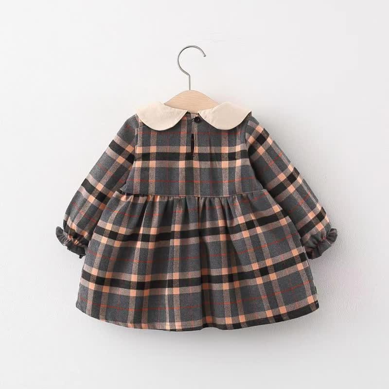 BearPatch - Plaid Baby Girl Dress