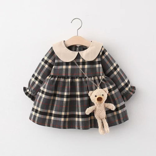 BearPatch - Plaid Baby Girl Dress