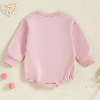 HeartHug - Pink Heart Baby Bodysuit