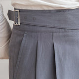 Men’s High-Waist Pleated Trousers