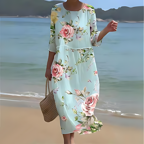 Luna – Flowing Women's Midi Dress