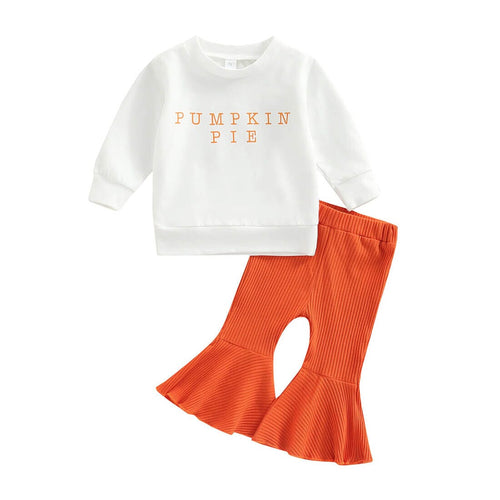 BUBBLES - Cozy Pumpkin Pie Flared Baby Set