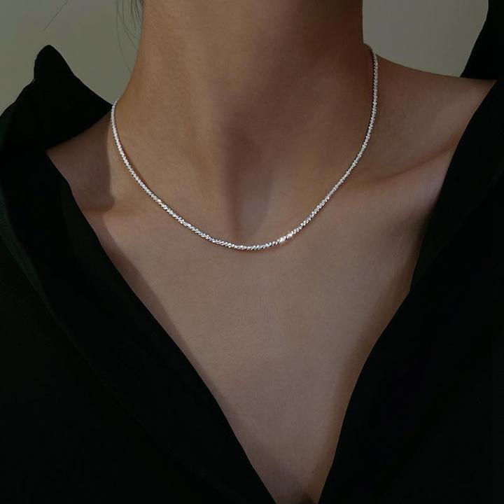 Star light necklace silver set 3