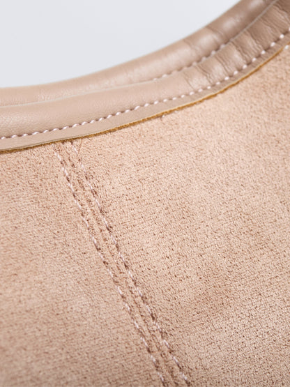 Sienna Luxe – Versatile Suede Leather Tote Bag
