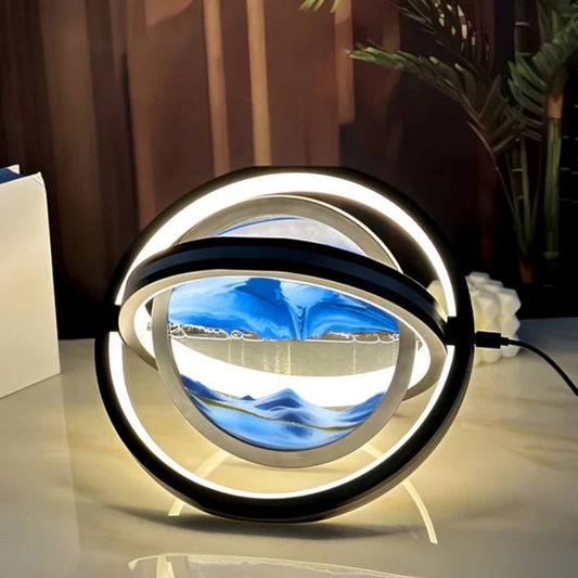 Variant image for Dune - 360° Rotating LED Table Lamp with Unique Sand Art for Bedroom & Living Room-6