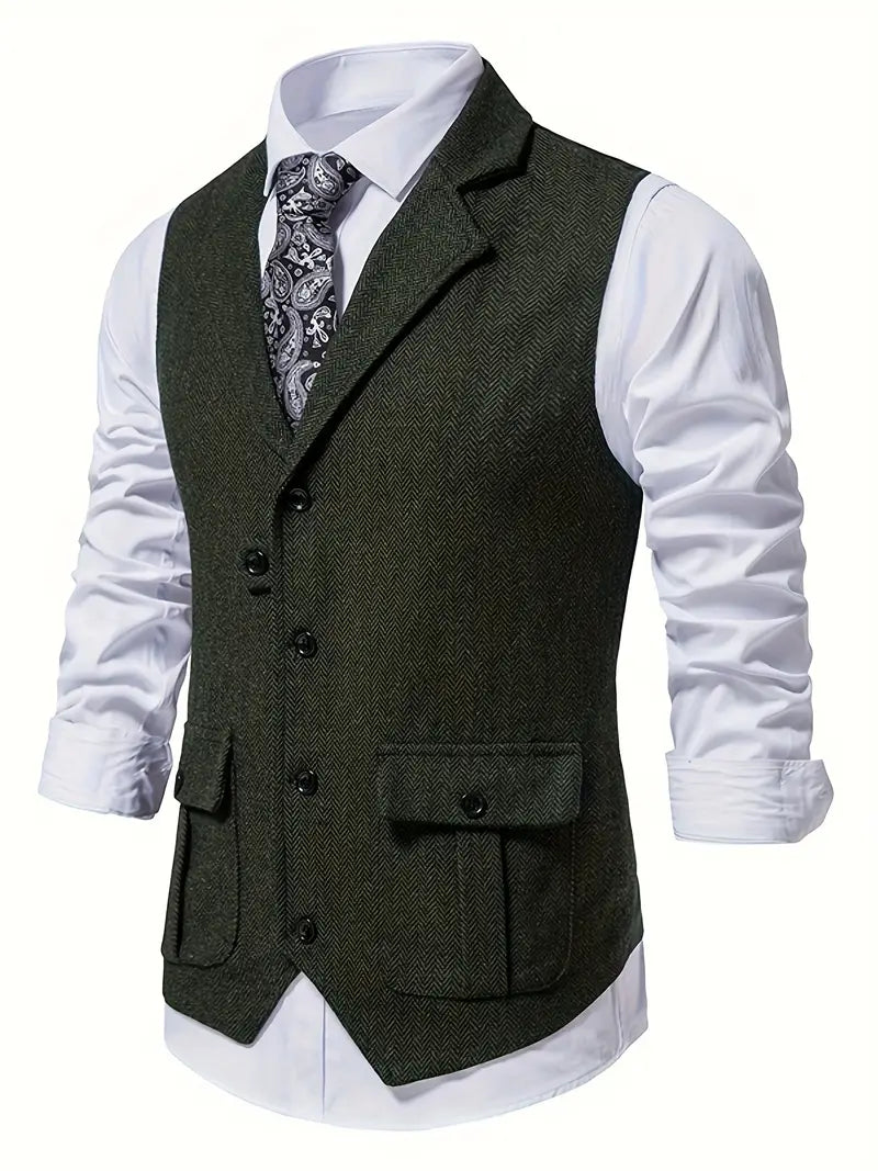 Niklas – Stylish Herringbone Men's Blazer