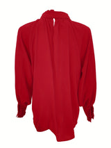 Luna – Chic Tie-Neck Women's Blouse