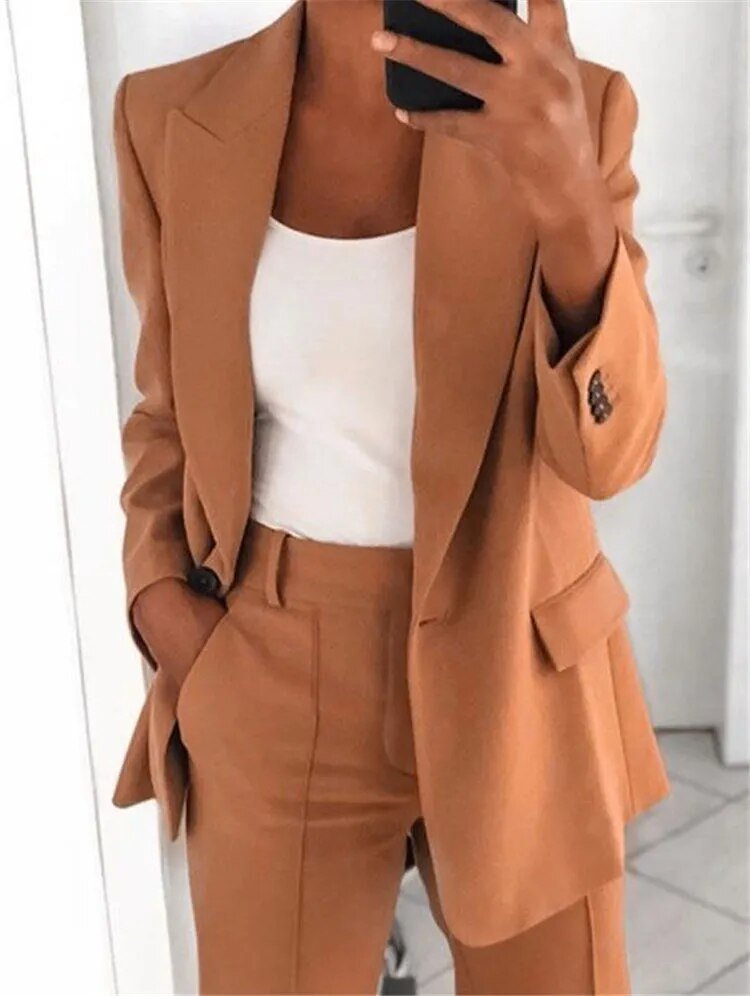 Elena – Women's Blazer & Wide-Leg Trouser Set