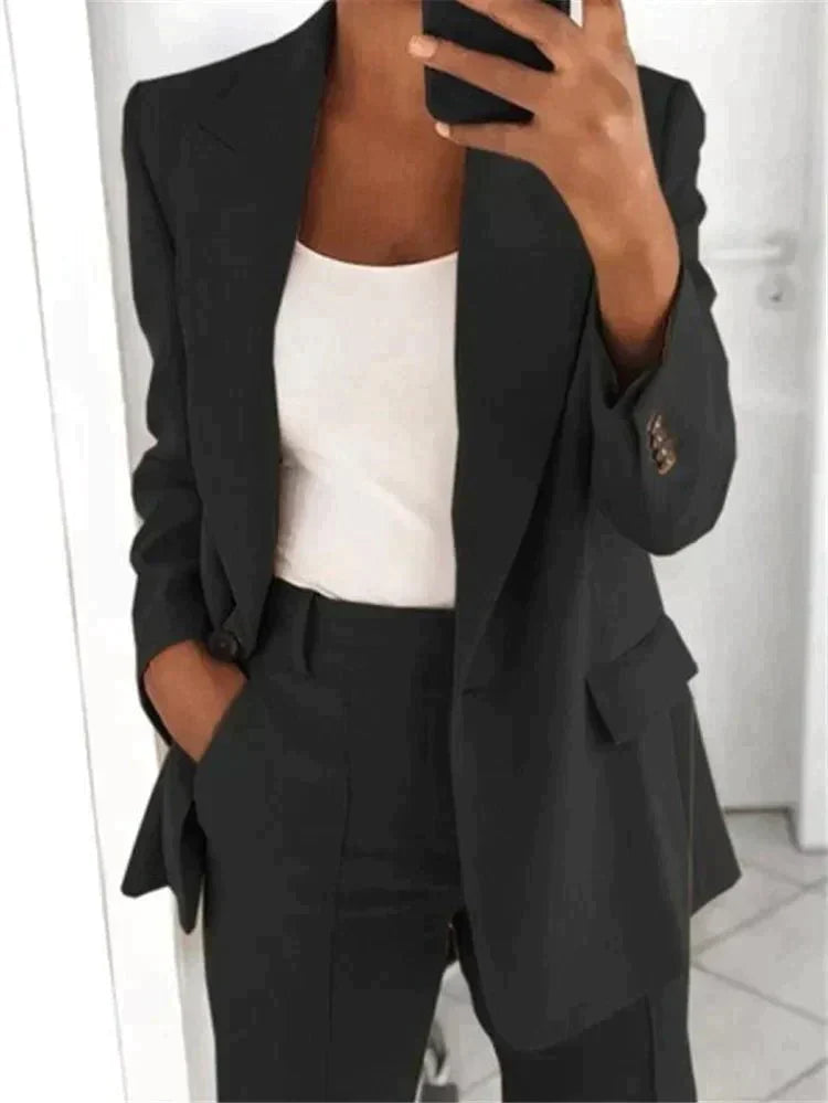 Elena – Women's Blazer & Wide-Leg Trouser Set