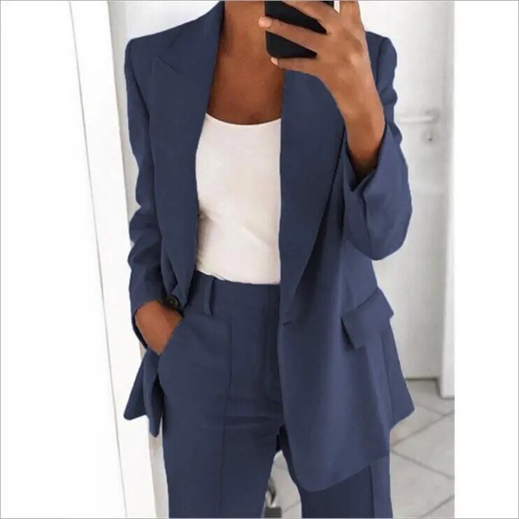Elena – Women's Blazer & Wide-Leg Trouser Set