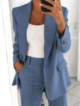 Elena – Women's Blazer & Wide-Leg Trouser Set