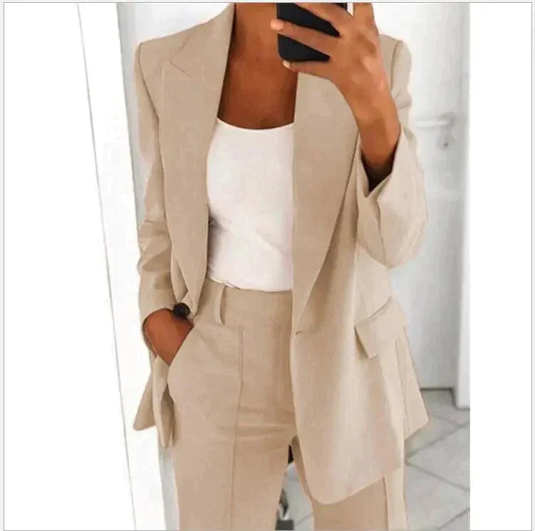 Elena – Women's Blazer & Wide-Leg Trouser Set